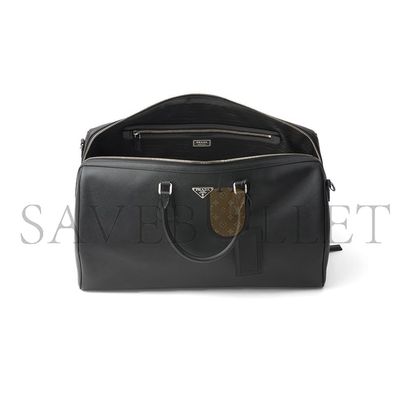 Pra*a saffiano leather travel bag 2vc018 (50*27.5*25cm)